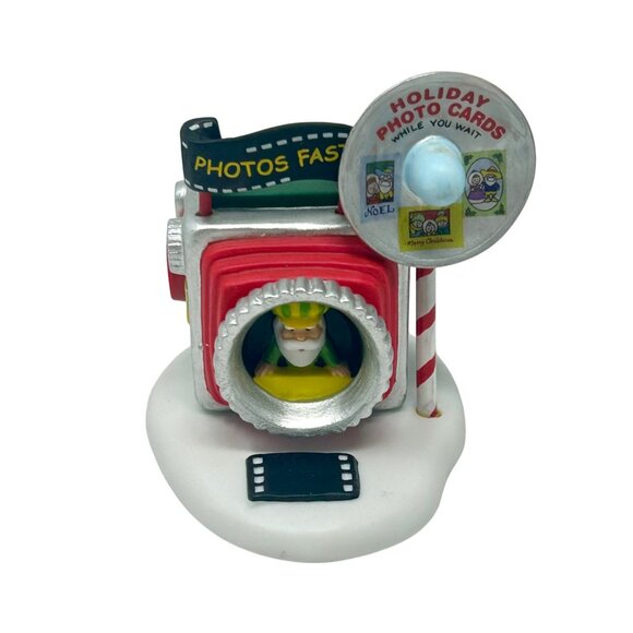 Department 56 North Pole Series Holiday Card Photo Hut - Vintage - Picture 1 of 9